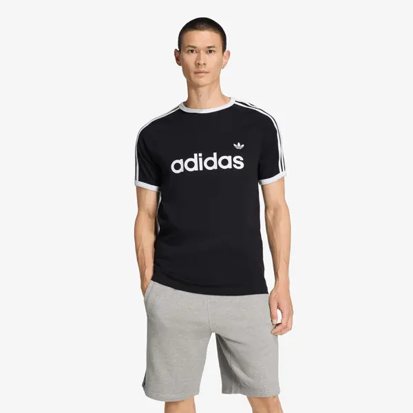 adidas Originals Тениска adidas 3-Stripes Slim Ringer T-Shirt Black XL