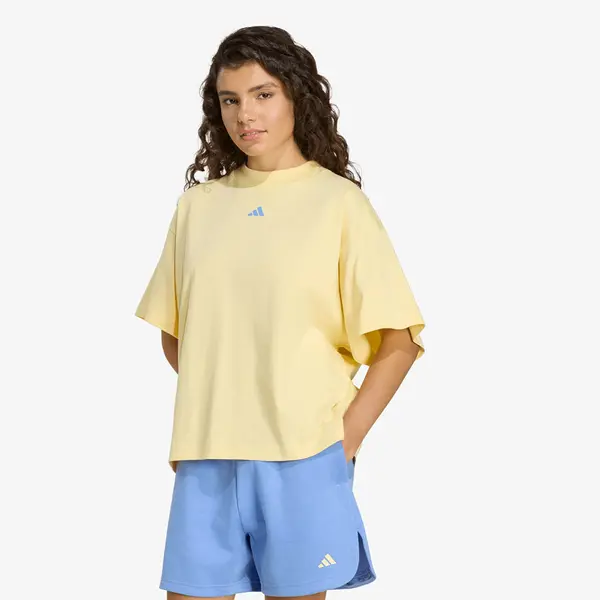 adidas Performance Тениска adidas 3-Stripes Studio T-Shirt Almost Yellow XS