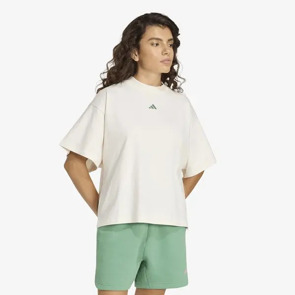 adidas Performance Тениска adidas 3-Stripes Studio T-Shirt Chalk White L