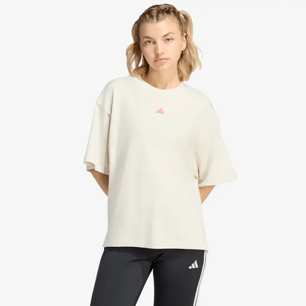 adidas Originals Тениска adidas 3-Stripes Studio T-Shirt Chalk White Mel. L