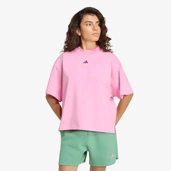 Adidas Тениска adidas 3-Stripes Studio T-Shirt St Tropic Bloom M