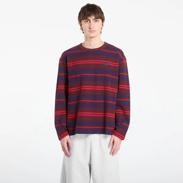 adidas Originals Тениска adidas 90S Alternative Sport Long Sleeve Stripe Waffle T-Shirt Aurora Ruby M