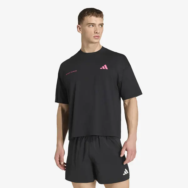 adidas Performance Тениска adidas Adi365 Cheering T-Shirt Black/ Shock Pink L