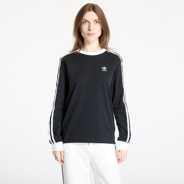 adidas Originals Тениска adidas Adicolor 3 Stripe Regular Long Sleeve Black XS