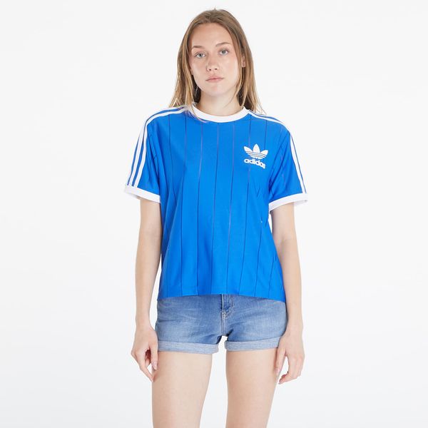 adidas Originals Тениска adidas Adicolor 3 Stripes Pinstripe Short Sleeve Tee Blue XS