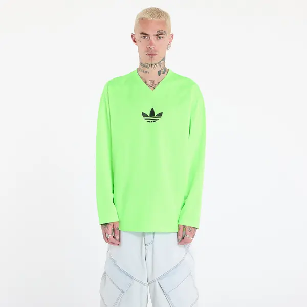 adidas Originals Тениска adidas Adicolor Mesh Long Sleeve Tee Signal Green/ Black M