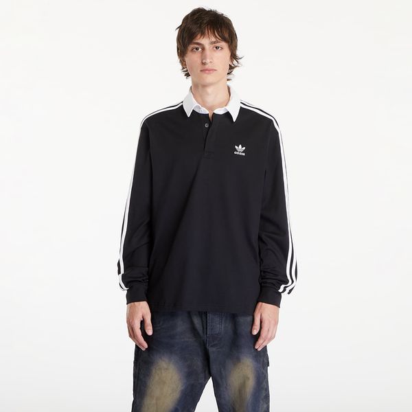 adidas Originals Тениска adidas Adicolor Rugby Polo Shirt Black S