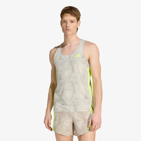 adidas Performance Тениска adidas Adizero Labrum Tank Top Sesame/ Solar Yellow S