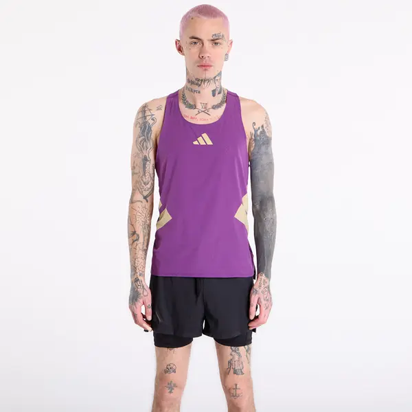 adidas Performance Тениска adidas Adizero Road To Records Tank Top Tribe Purple XL