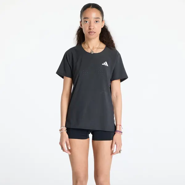 adidas Performance Тениска adidas Adizero Running T-Shirt Black/ Black M