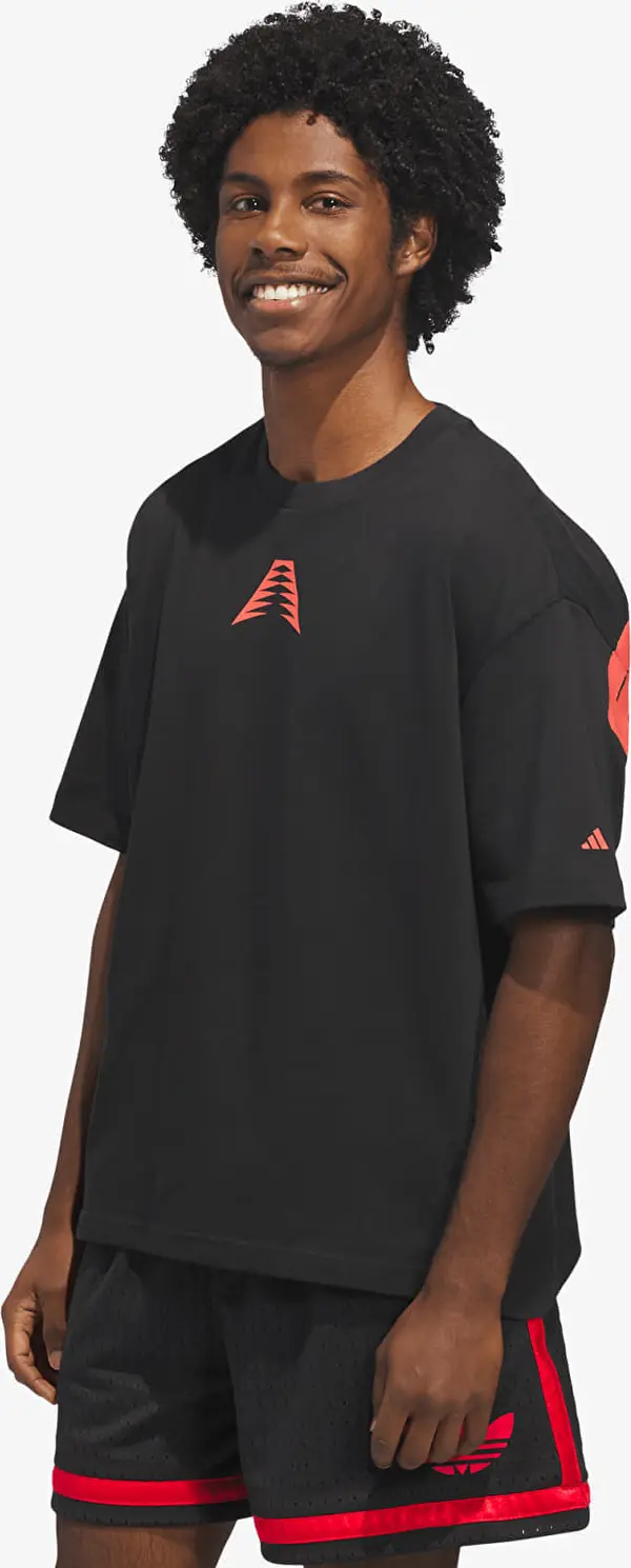 adidas Originals Тениска adidas Anthony Edwards Believe That T-Shirt Black/ Solar Red M