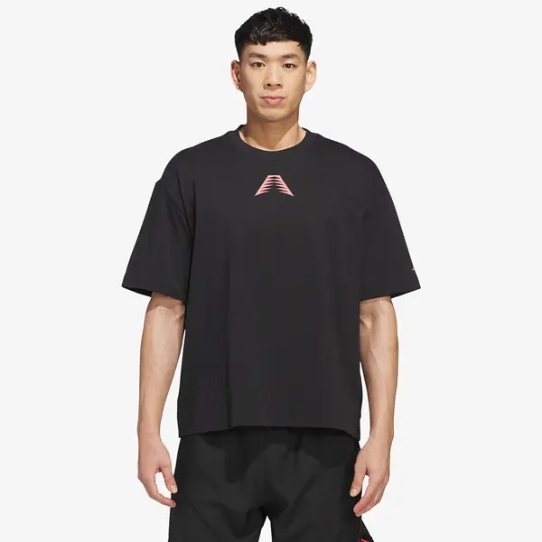 adidas Performance Тениска adidas Anthony Edwards Believe That Tee Black/ Solar Turbo L