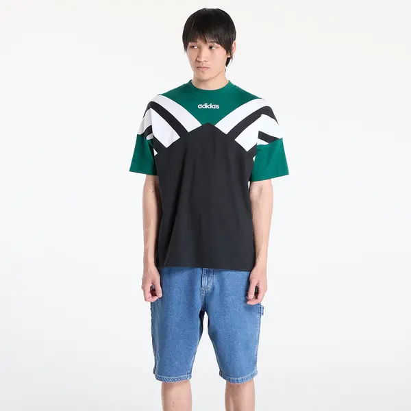 adidas Originals Тениска adidas Archive Cutline T-Shirt Black/ Collegiate Green S