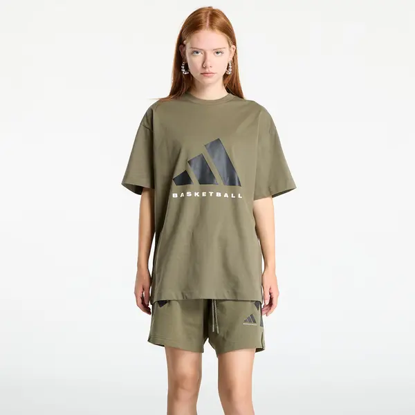 adidas Performance Тениска adidas Basketball T-Shirt UNISEX Olive Strata M