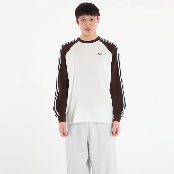 adidas Originals Тениска adidas Britcore Long Sleeve Cali T-Shirt Off White/ Aurora Coffee XL