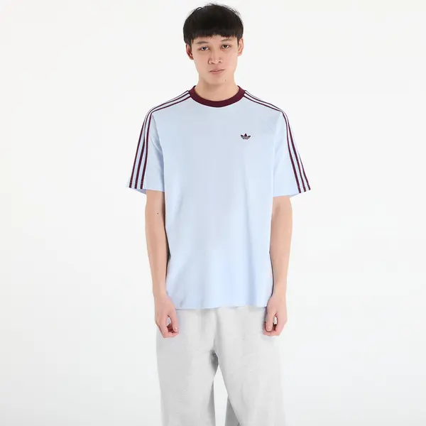 adidas Originals Тениска adidas Britcore Short Sleeve Ringer T-Shirt Crystal Sky XXL