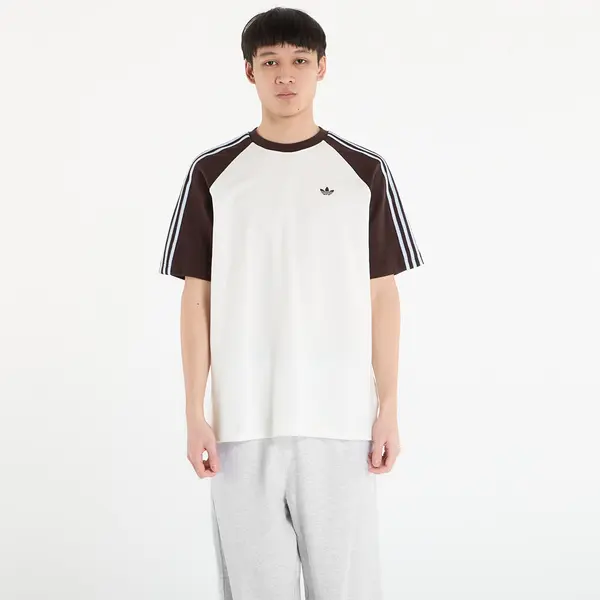 adidas Originals Тениска adidas Britcore Short Sleeve Ringer T-Shirt Off White/ Aurora Coffee S