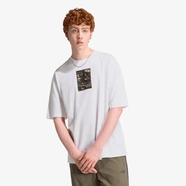 adidas Originals Тениска adidas Camo Tee Tongue Label White M