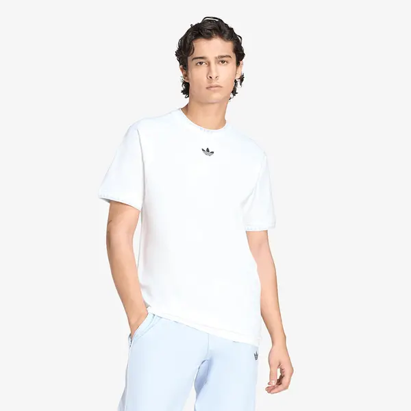 adidas Originals Тениска adidas Chest Stripes Engineered Collar T-Shirt White XXL
