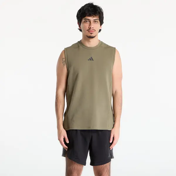 adidas Performance Тениска adidas D4T X Sleeveless Tank Top Olive Strata S