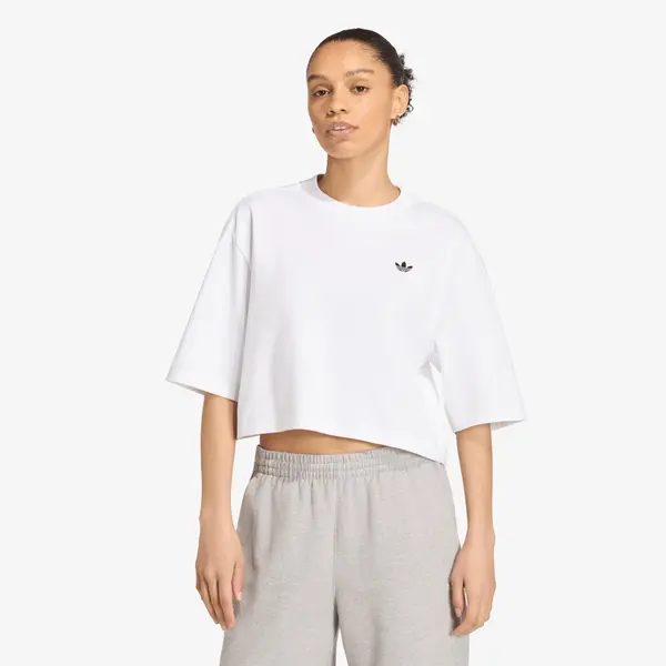 adidas Originals Тениска adidas Essentials Crop T-shirt White XS