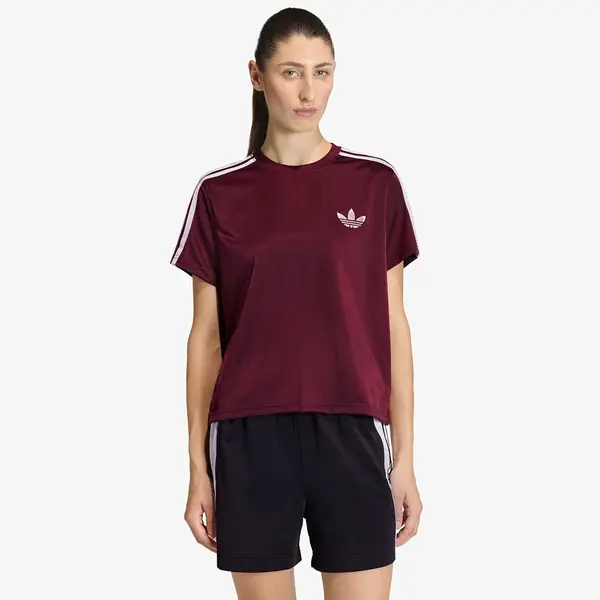 adidas Originals Тениска adidas Firebird T-Shirt Maroon/ Off White M