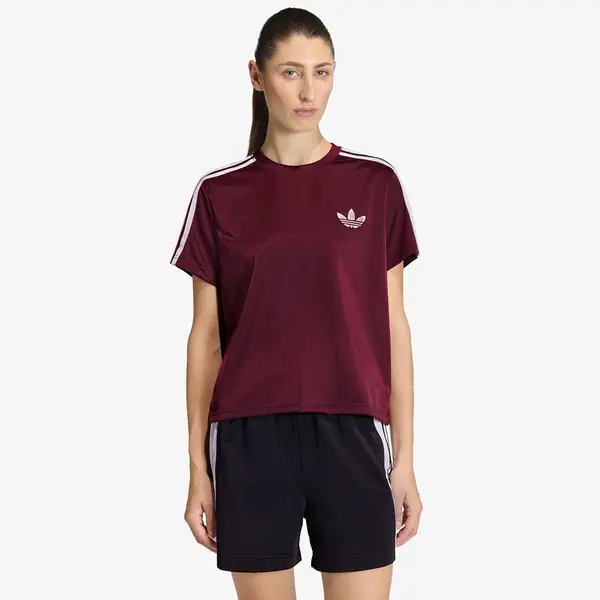 adidas Originals Тениска adidas Firebird T-Shirt Maroon/ Off White XS