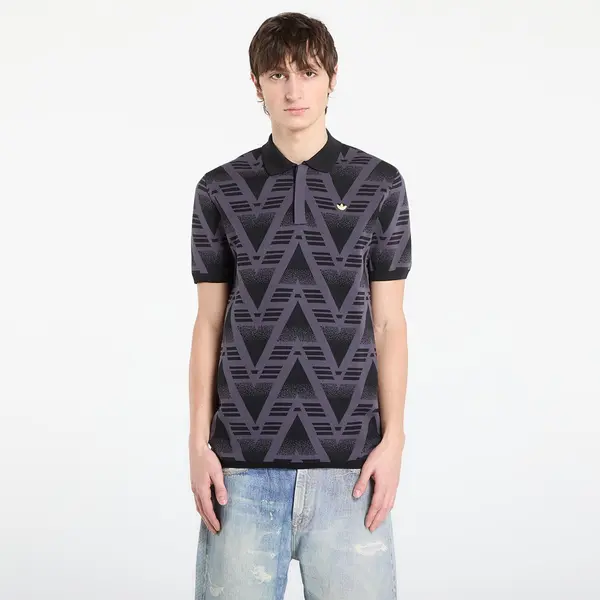 adidas Originals Тениска adidas Fully Fashion Knit Polo Black M