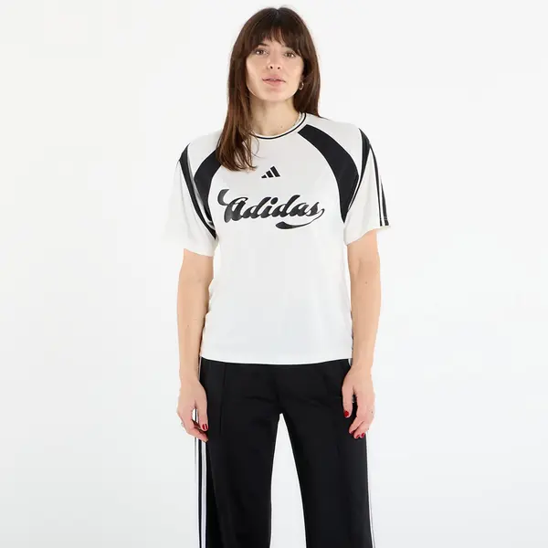 adidas Performance Тениска adidas House Of Tiro Jersey Off White/ Black L