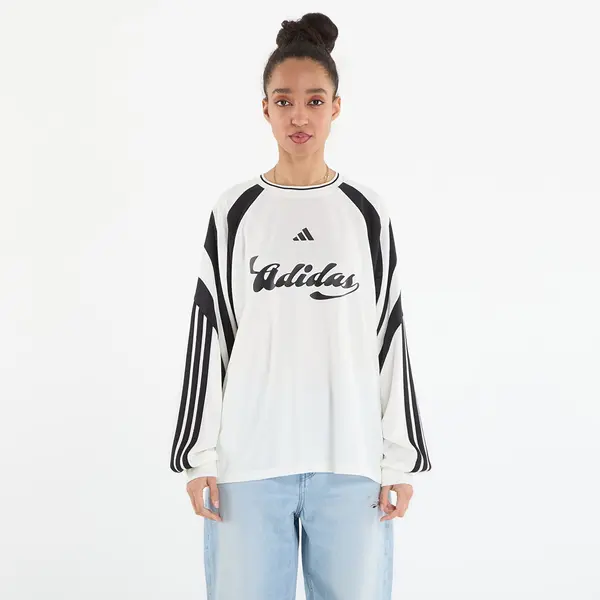 adidas Performance Тениска adidas House Of Tiro Long Sleeve Jersey Off White/ Black M