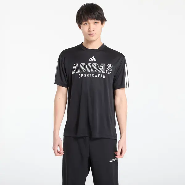 adidas Performance Тениска adidas House Of Tiro Wordmark T-Shirt Black/ White S