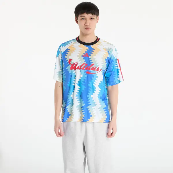 adidas Performance Тениска adidas House Of Tiro X Common Goal Jersey Off White/ Semi Ice Tangerine/ Ray Blue- Multicolor L