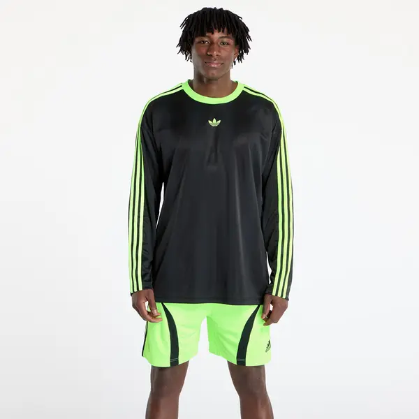 Adidas Тениска adidas Jacquard Longsleeve Jersey Black/ Siggnr XL