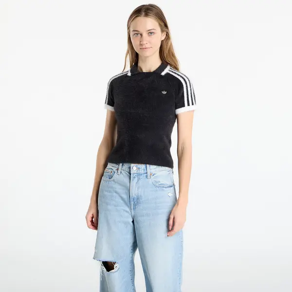 adidas Originals Тениска adidas Knitted Cali T-Shirt Black XS