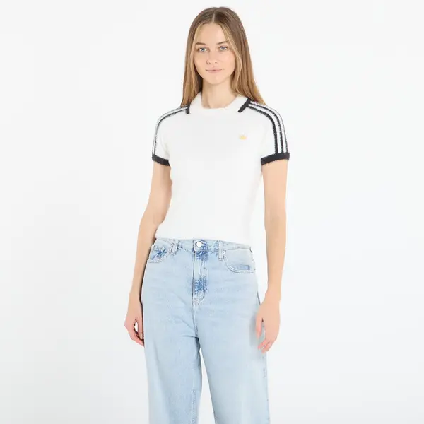 adidas Originals Тениска adidas Knitted Cali T-Shirt Off White S