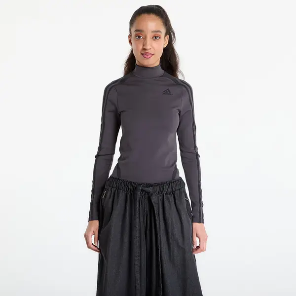 adidas Originals Тениска adidas Long Sleeve T-Shirt Utility Black/ Black/ Grey Two M