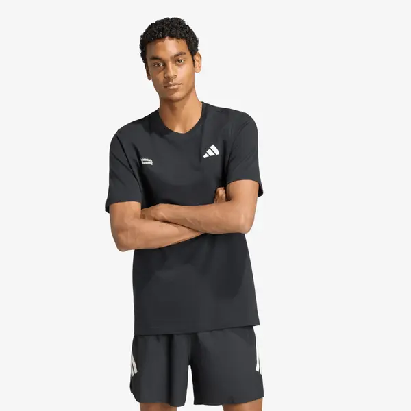 adidas Performance Тениска adidas M Run Ess G T Black L