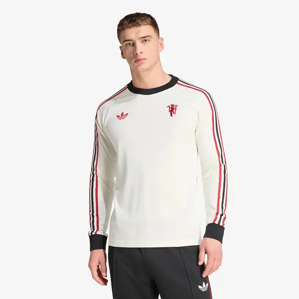 adidas Originals Тениска adidas Manchester United Originals Long Sleeve T-Shirt Off White M