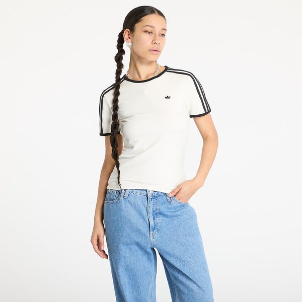 adidas Originals Тениска adidas Originals 3 Stripes Cali Tee Off White XS