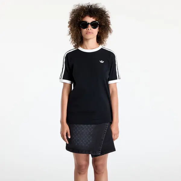 adidas Originals Тениска adidas Originals Ruffle 3-Stripes T-Shirt Black XS