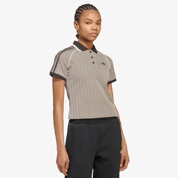 adidas Originals Тениска adidas Polo Shirt Light Brown S