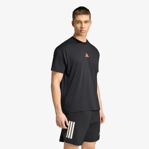 adidas Performance Тениска adidas Running State Of Mind Graphic T-Shirt UNISEX Black/ Pure Turbo M