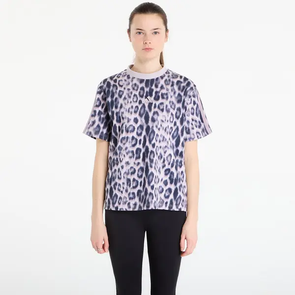 adidas Performance Тениска adidas Seasonal Essentials Leopard Print T-Shirt With 3-Stripes Multicolor/ Crystal Linen S