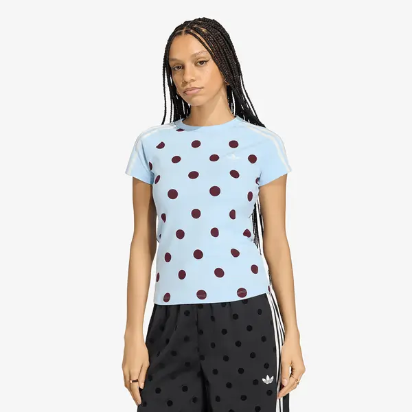 adidas Originals Тениска adidas Slim Fit Cali T-Shirt Clear Sky S