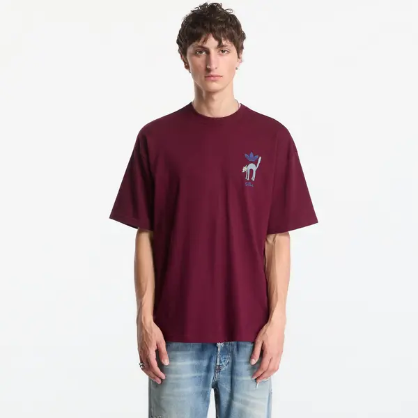 adidas Originals Тениска adidas Snowball Graphic Oversized T-shirt Maroon M
