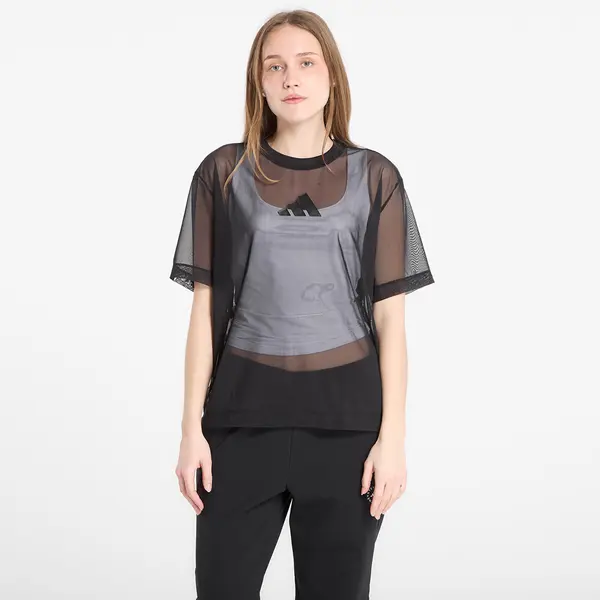 adidas Performance Тениска adidas Soft Lux Mesh T-Shirt Black S