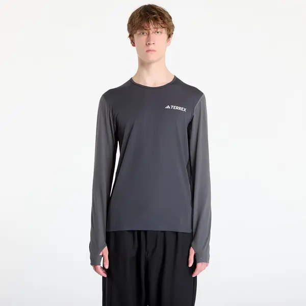 adidas Performance Тениска adidas Terrex Multi Synthetic Base Layer Long Sleeve Carbon M