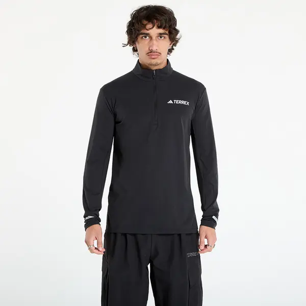 adidas Performance Тениска adidas Terrex Xperior Half-Zip Long-Sleeve Top Black XL