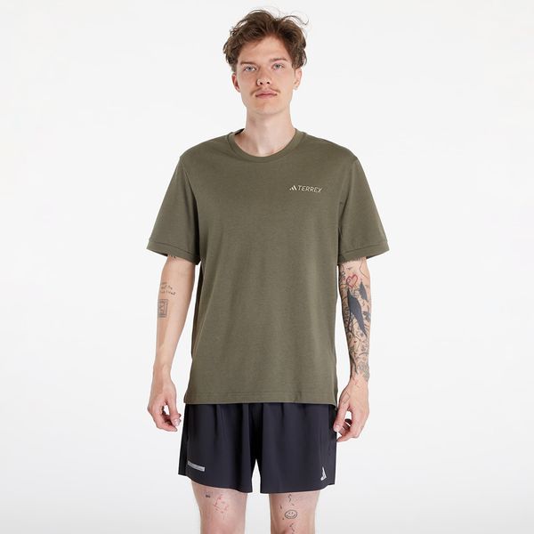adidas Performance Тениска adidas Terrex Xpl Logo Short Sleeve Tee Olive Strata L
