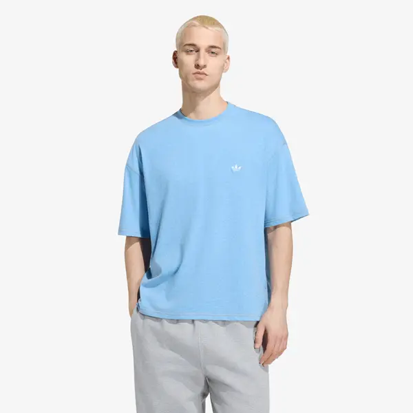 adidas Originals Тениска adidas Trefoil Essentials Melange Loose Cropped TEE Light Blue Mel M